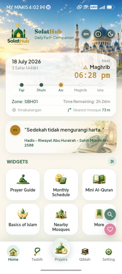 SolatHub Home